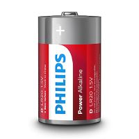 Baterie alkalická, D (LR20), D, 1.5V, PHILIPS, blistr, 2-pack, LR20P2B/10, Power Alkaline (1)