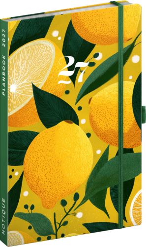 Planbook diář/notes - Citróny 2027 - 13 x 21 cm   PGD-37227-V