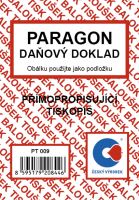 Paragon A7 - daňový doklad, propisující  PT009 (2)