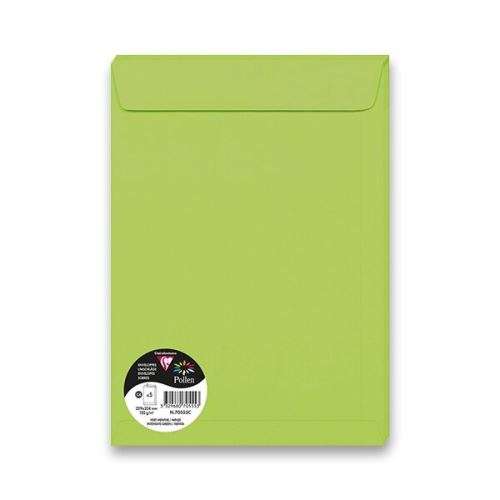 Obálka barevná Clairefontaine C4 229x324mm, zelená