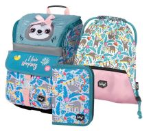 Aktovka školní set Zippy Lenochod  - aktovka, penál, sáček   A-30519
