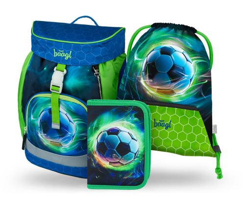 Školní set 5 BAAGL - Airy Fotbal Míč - batoh, penál, sáček   A-34253