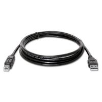 USB kabel LOGO - (2.0), USB A samec - USB B samec, 5m, černý (1)