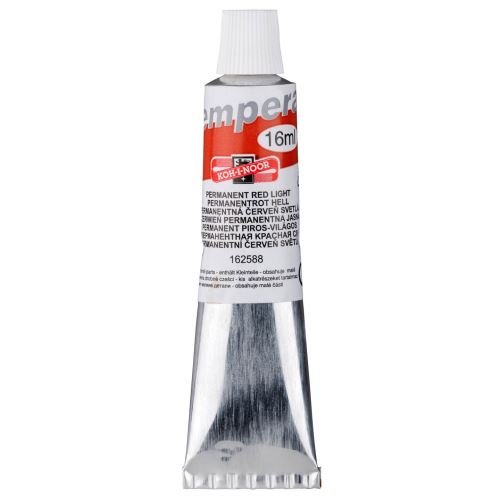 Barvy TEMPERA 16ml, červeň permanentní světlá 162588