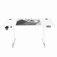 Herní stůl ULTRADESK LEVEL V2 WHITE, 140x68cm, 72-117cm, elektricky nastavitelná výška (28)