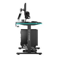 Herní stůl ULTRADESK IRON BLACK 132,5x60,5 cm, 71-81  cm, mechanicky nastavitelná výška,R (26)