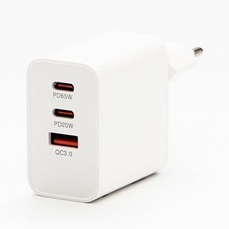 Síťový adaptér Powerton ENERGY VOLTIX 65W, 3 porty, USB-C, USB-A
