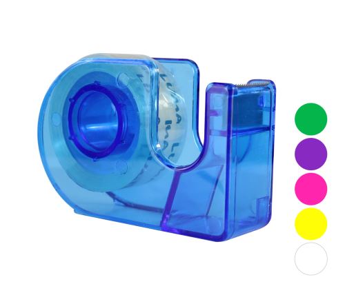 Páska lepící s odvíječem LUMA transparentní 18mm x 20m mix