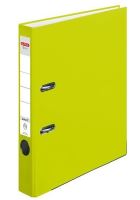 Pořadač pákový HERLITZ Q.file - A4/5cm neonově zelený           50022496