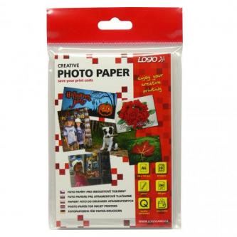 Fotopapír Logo 16720, lesklý, bílý, 10x15cm, 4x6", 260 g/m2, 2880dpi, 20 ks, inkoustový
