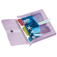 Box na spisy  HERLITZ A4/4 cm, fialový - transparentní      11408994 (2)