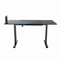 Herní stůl ULTRADESK LEVEL V2 BLUE - 140x68cm, 72-117cm, nastavitelná výška (8)