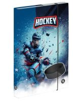 Box na sešity s gumou A4  Hokej  6-50225
