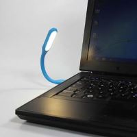 Světlo k notebooku, pogumované, černé, USB, LED (2)