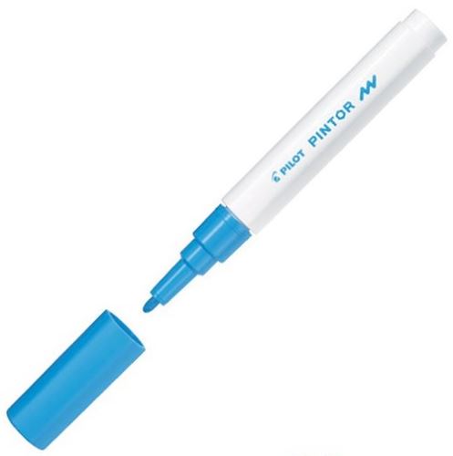 Popisovač PILOT Pintor - akrylový, světle modrá, EF (extra tenký hrot) 0,7mm 4077-010