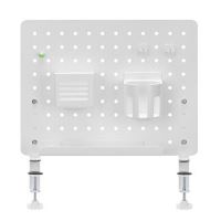 Kancelářský organizér Powerton ERGO PEGBOARD - upínací na stůl, šedý (2)