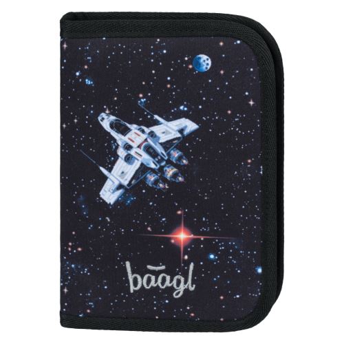 Školní penál jednopatrový Pixel Space    A-34868