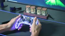 Gamepad Marvo GHOST 40 - bezdrátový, 17tl., všesměrový, průhledný (9)