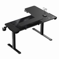 Herní stůl ULTRADESK WINGER - černý, 111x155x60 cm, 75-122 cm, elektricky nastavitelná výš (3)