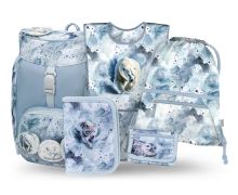 Školní set 5 BAAGL - Airy Polar - batoh, penál, sáček, zástěra, peněženka   A-36016