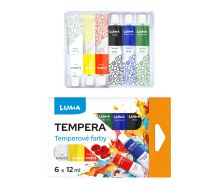 Barvy temperové LUMA - 6 barev
