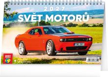 Kalendář stolní - Svět motorů 2027 - 23,1 x 14,5 cm   PGS-36882