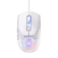 Myš drátová Marvo FIT LITE G1 - bílá, 12000DPI