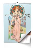 Kalendář nástěnný - Alfons Mucha 2027 - poznámkový - A3   BNF13-27