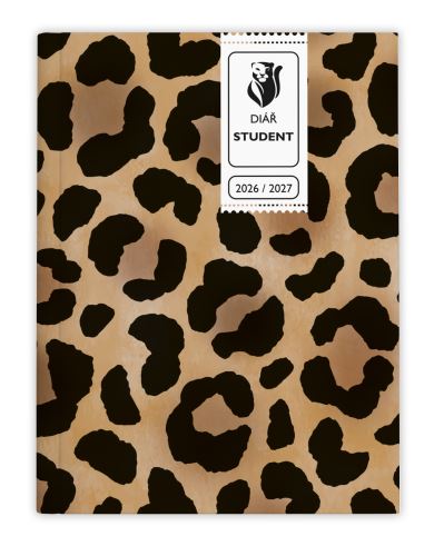 Diář týdenní - Student - V8 - lamino - kapesní - Leopard   BTS9-3-27