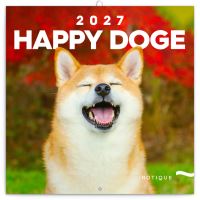 Kalendář poznámkový - Happy Doge 2027 - 30 x 30 cm   PGP-36617-V