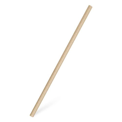 Slámka papírová rovná,natural 20cm 100ks 40801