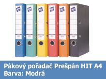 Pořadač pákový HIT A4, KV5R Prešpán, tmavě zelený RADO, 5cm, 272.03