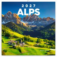 Kalendář poznámkový - Alpy 2027 - 30 x 30 cm   PGP-36332-V