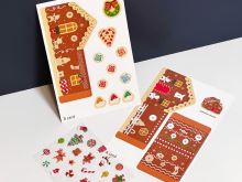 Adventní kalendář papírový - perníková chaloupka (1)