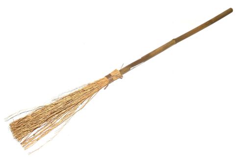 Karneval - Koště bambus+roští 90 cm   W880214