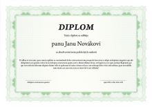 Papír certifikační A4, 20 listů, zelený OP1577