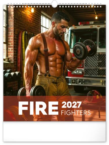 Kalendář nástěnný - Dreamy Firefighters 2027 - 30 x 34 cm   PGN-36379-L