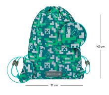 Set MINECRAFT 2 Silver Creeper: penál, sáček   A-33224 (3)