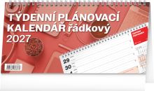 Kalendář stolní - Plánovací řádkový 2027 - 25 x 12,5 cm   PGS-36887