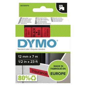 Páska do tiskárny štítků DYMO 45017, S0720570, černý tisk/červený podkla