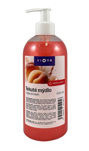 Mýdlo tekuté VIONE  dávkovačem Broskev růžové 500ml