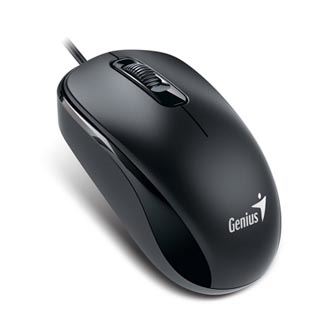 Myš drátová, Genius DX-120, černá, optická, 1200DPI