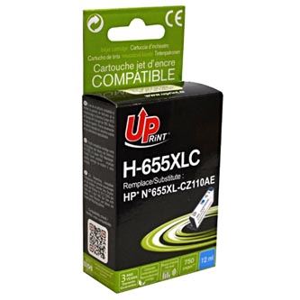 Ink UPrint kompatibilní s CZ110AE, HP 655, H-655XLC, cyan, 750str., 12ml