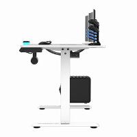 Herní stůl ULTRADESK LEVEL V2 WHITE, 140x68cm, 72-117cm, elektricky nastavitelná výška (19)