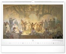 Kalendář nástěnný - Slovanská epopej - Alfons Mucha 2027 - 48 x 33 cm   PGN-36834-L (9)