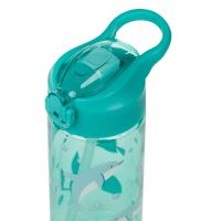 Láhev na pití tritanová s brčkem- Delfín, 500 ml      A-35415 (2)