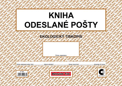 Kniha odeslané pošty A4, ekologický ET360