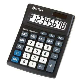 Kalkulačka ELEVEN CMB801-BK - černá, stolní, osmimístná