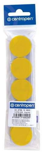 MAGNETY 9795/10ks (žluté) CENTROPEN