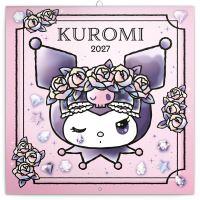 Kalendář poznámkový - Kuromi  2027 - 30 x 30 cm   PGP-36971-V